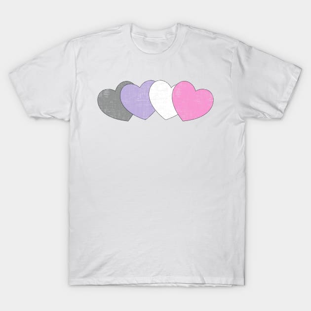 Cupiosexual hearts T-Shirt by Hinode